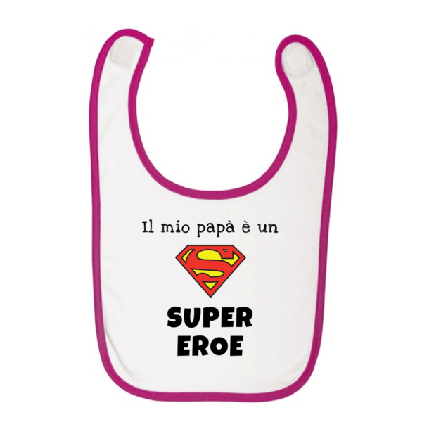 Bavaglino Il mio papà è un Supereroe
