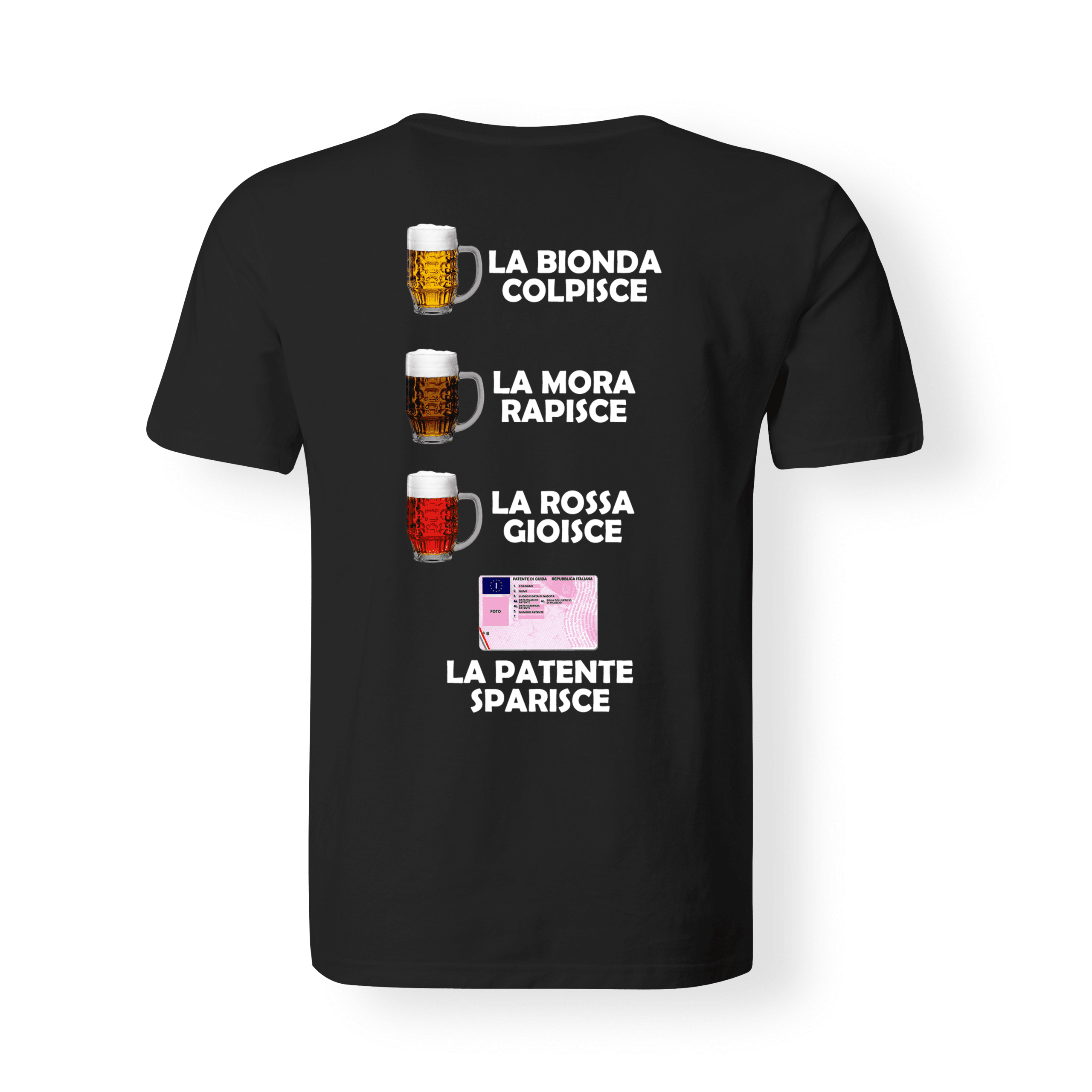 La Bionda Colpisce La Mora Rapisce T-Shirt Uomo - La Bionda Colpisce, La Mora Rapisce, La Rossa Gioisce