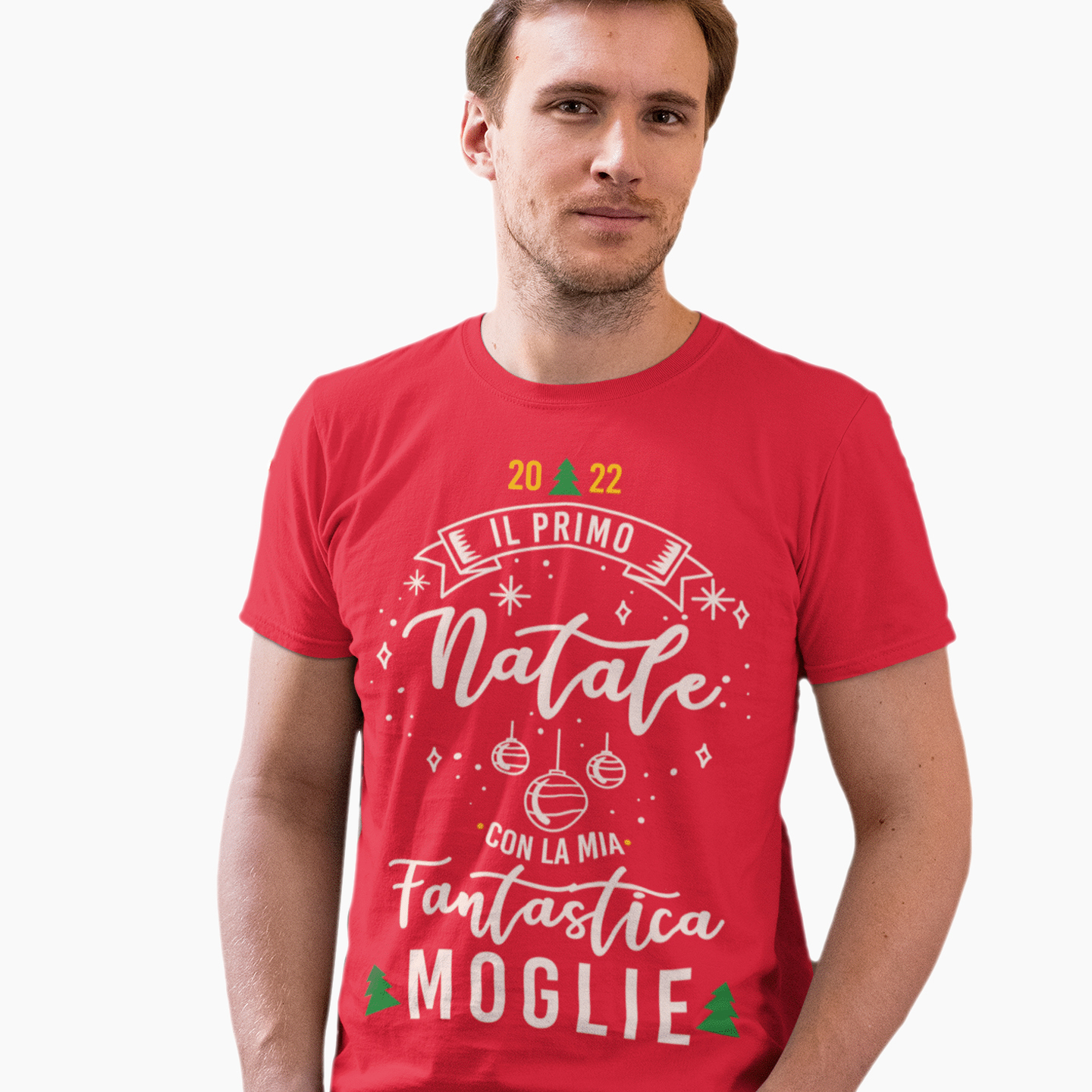 T Shirt Uomo Il primo Natale con la mia fantastica Moglie