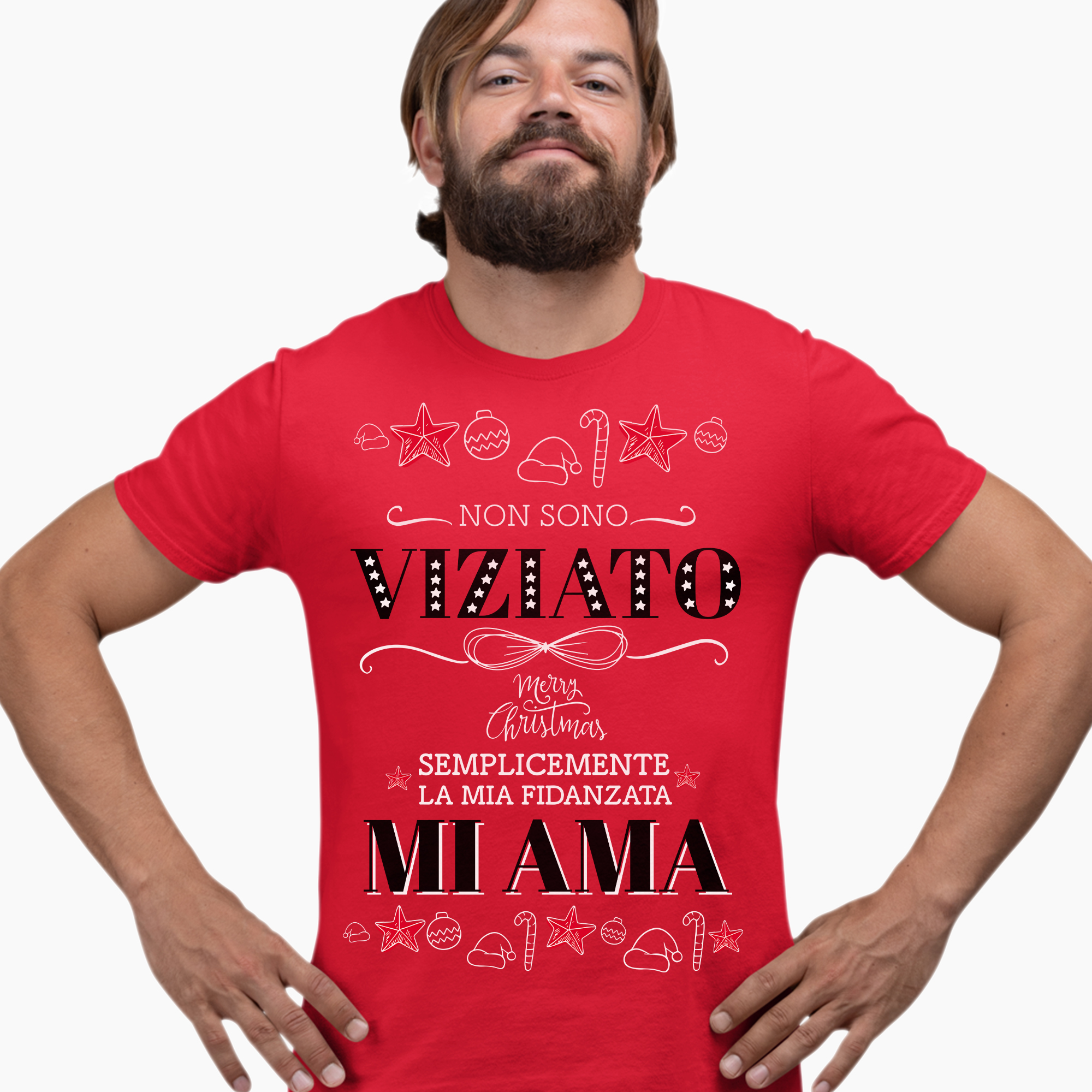 T-Shirt Divertente: la mia Fidanzata mi Ama MyDigitalPrint