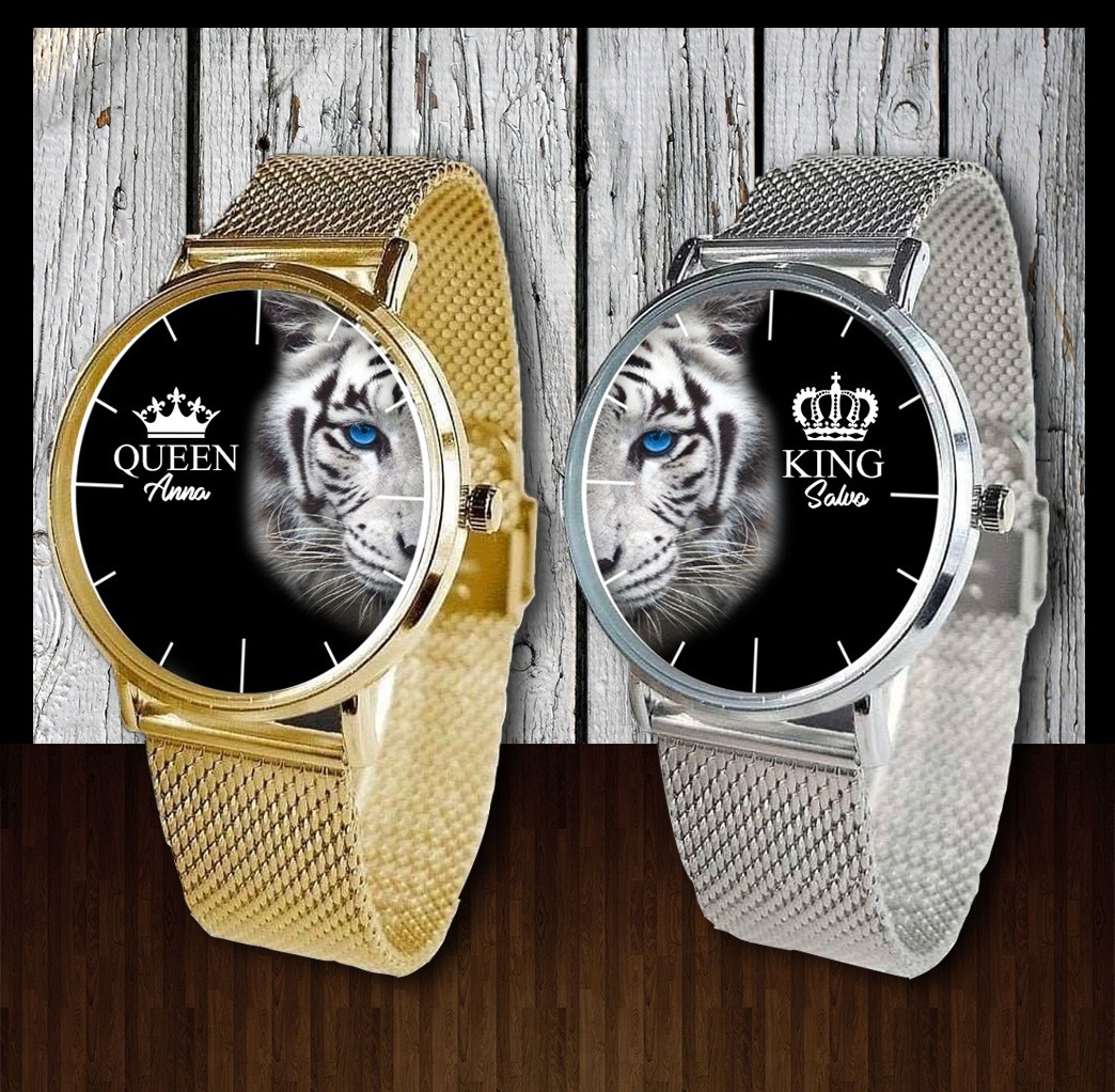 Coppia di orologi personalizzabili King \u0026 Queen! - MyDigitalPrint