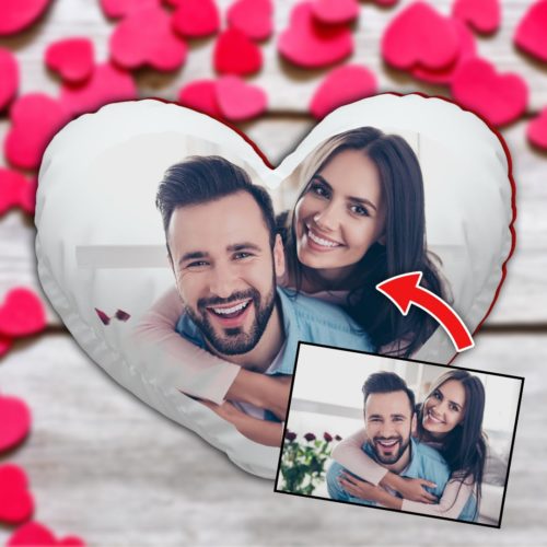 Cuscino Cuore Personalizzato con foto