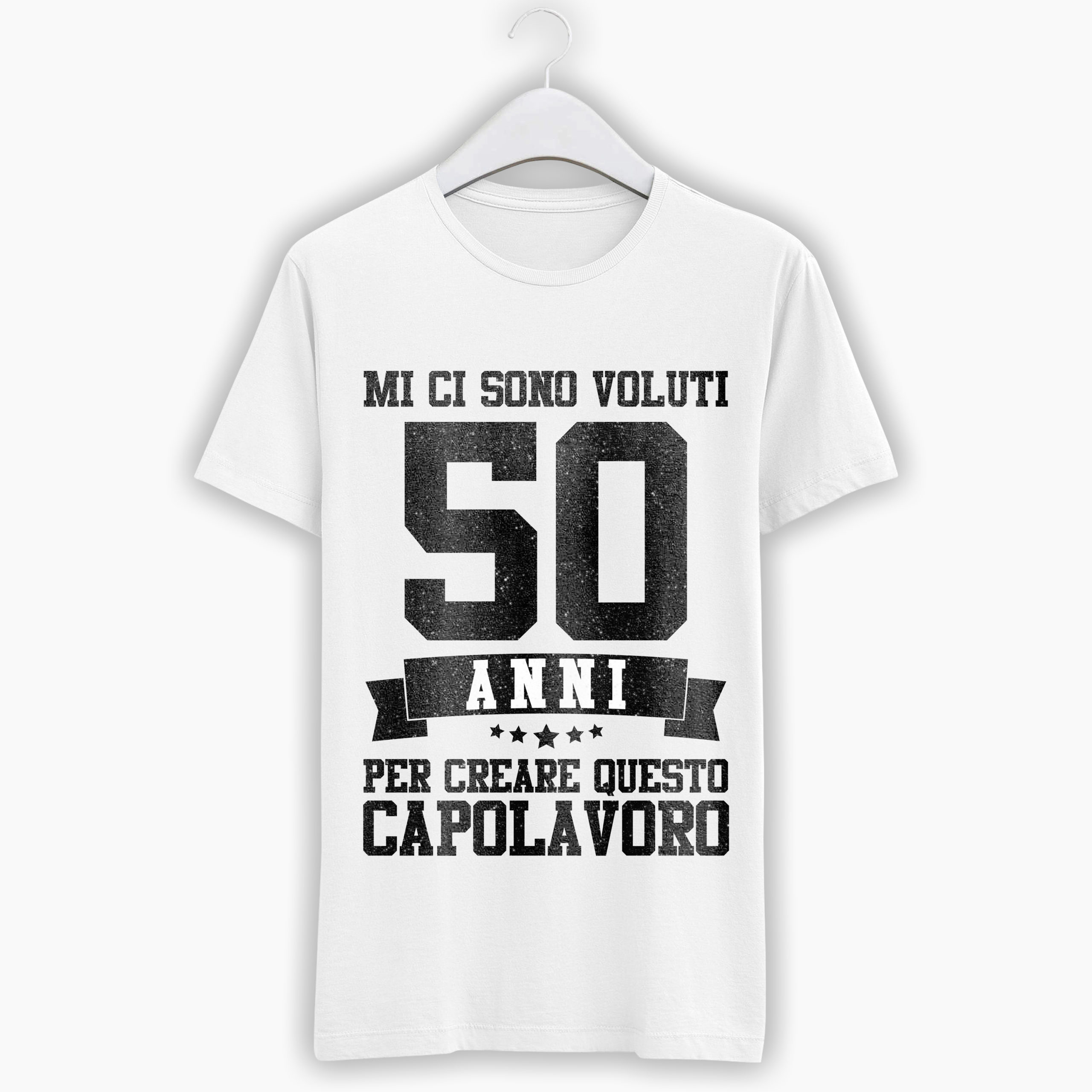 T-shirt uomo La vita comincia a 50 anni, idea regalo per il compleanno!