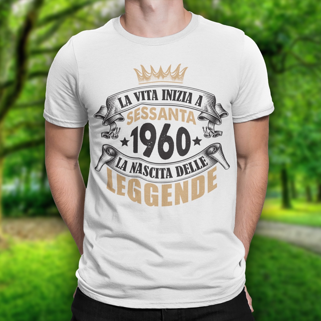 T-shirt con data di nascita \